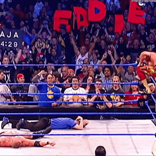 Eddie Guerrero Flying Splash Move GIF