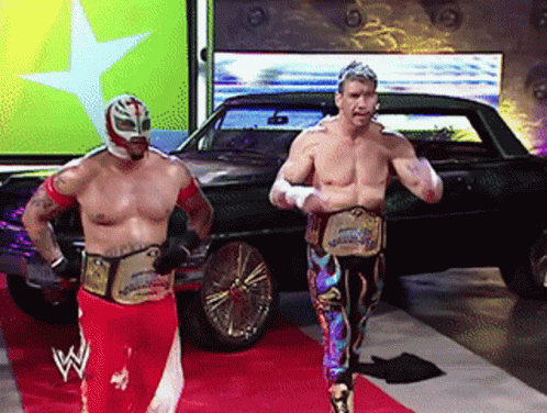 Eddie Guerrero Rey Mysterio Entrance GIF