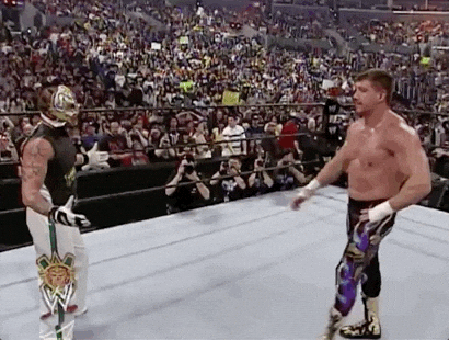 Eddie Guerrero Rey Mysterio Hand Shake GIF