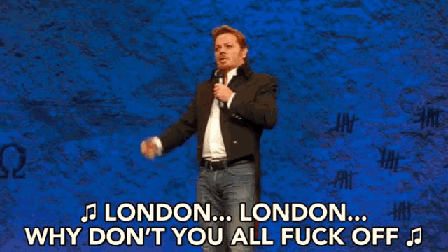 Eddie Izzard London GIF