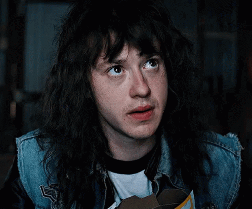 Eddie Munson Curious Stare GIF