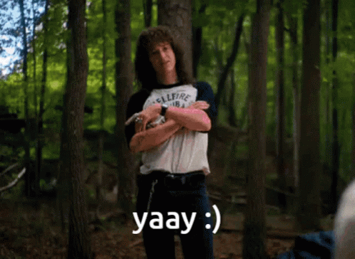 Eddie Munson Yay Hooray GIF