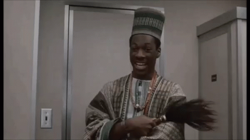 Eddie Murphy Overjoyed Coming To America GIF
