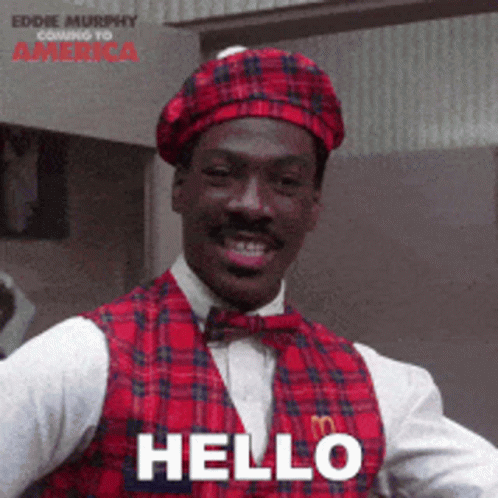 Eddie Murphy Hello Coming To America GIF