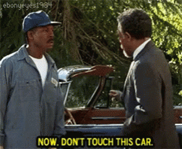 Eddie Murphy Don't Touch This Car GIF
