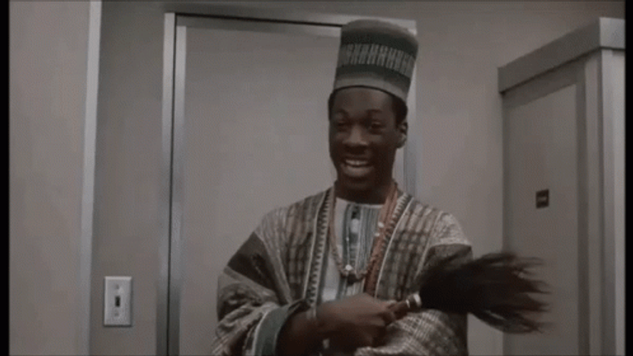Eddie Murphy Overjoyed Coming To America GIF