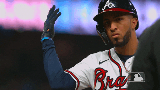 Eddie Rosario Brave Chop GIF