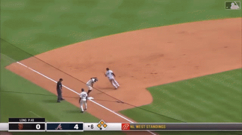 Eddie Rosario Braves Throw GIF