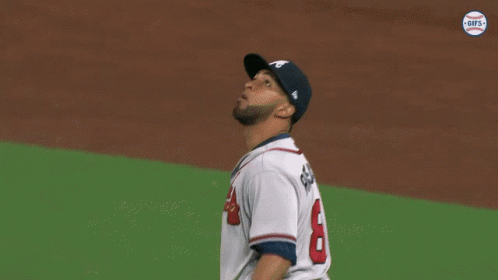 Eddie Rosario Catching Baseball Ball GIF