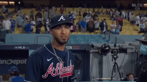 Eddie Rosario Live Interview GIF