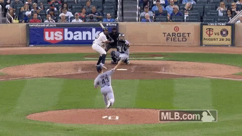 Eddie Rosario Strong Batting GIF