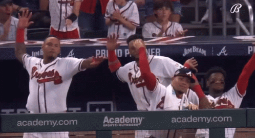 Eddie Rosario Team Reaction GIF