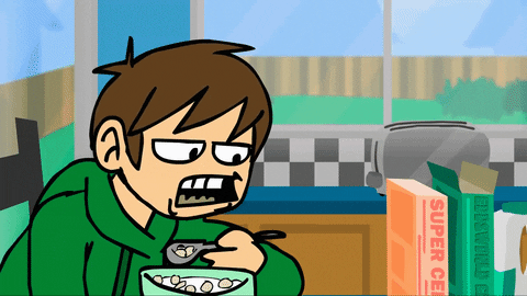 Eddsworld Edd Breakfast Cereal GIF