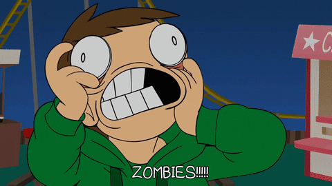Eddsworld Edd Shouting Zombies GIF