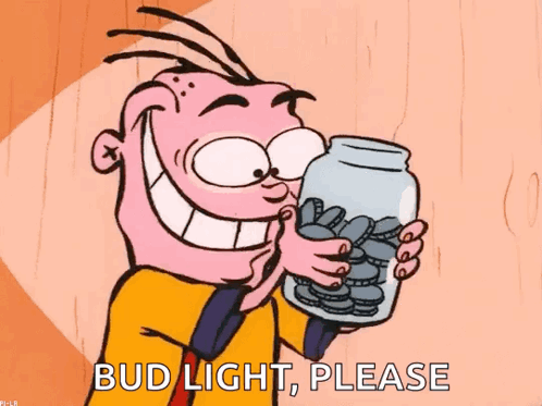 Eddy Bud Light Please Coins GIF