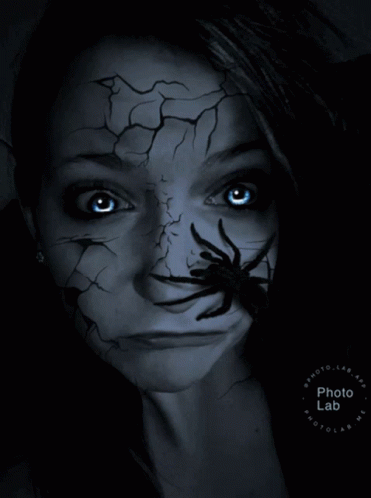 Edited Image Scary Spider Girl GIF