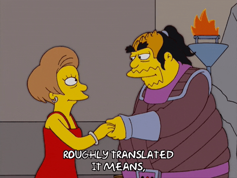 Edna Krabappel Klingon Holding Hands GIF