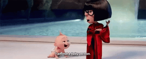 Edna Mode Baby Sitting Jack Jack Parr GIF