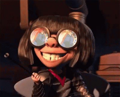Edna Mode Big Naughty Smile GIF