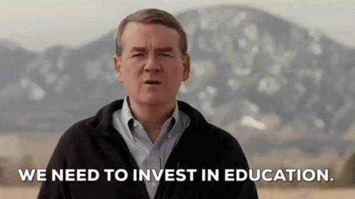 Education Need To Invest Politician Ad GIF