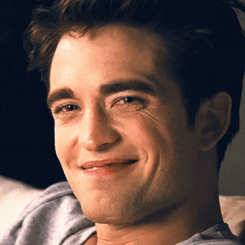 Edward Cullen Laughing Smile GIF