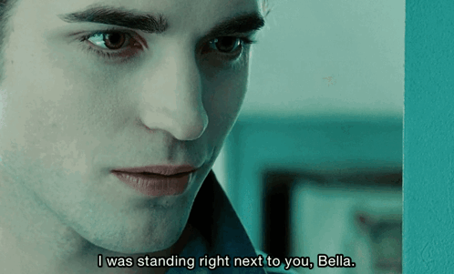 Edward Cullen Standing Next To You GIF
