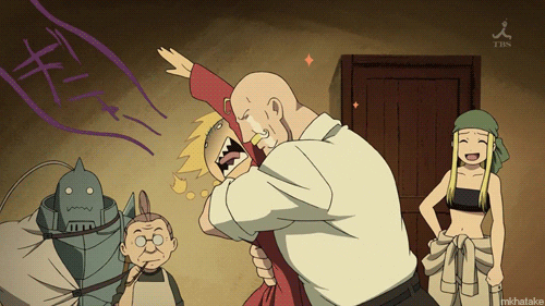 Edward Elric Armstrong Hug GIF