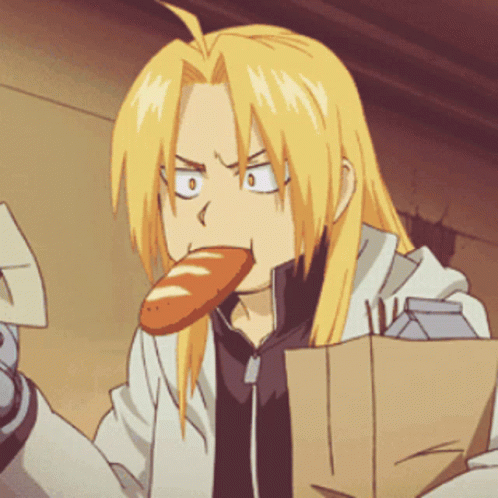 Edward Elric Fullmetal Bread GIF