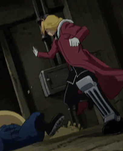 Edward Elric Fullmetal Punch GIF