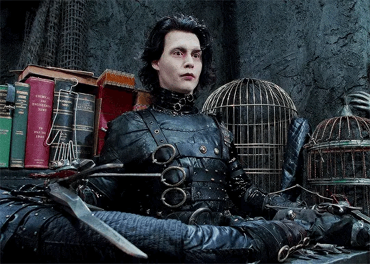 Edward Scissorhands Grinning GIF