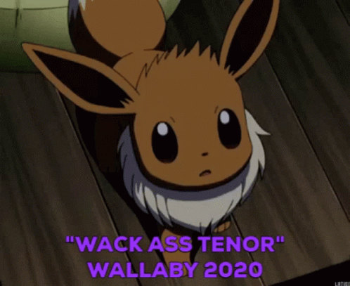 Eevee Cartoon With Wack Ass Tenor Wallaby 2020 GIF