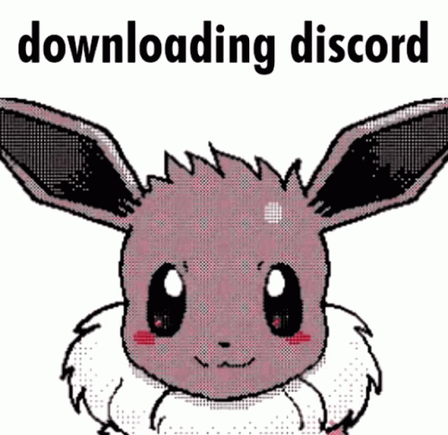 Eevee Downloading Discord