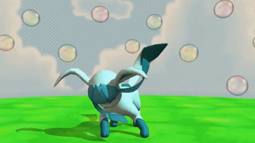 Eevee Evolutions Dancing Glaceonf GIF