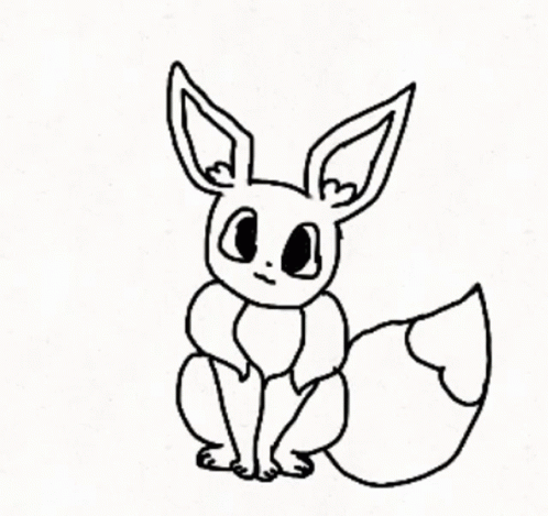 Eevee Evolutions Drawing GIF