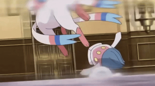 Eevee Evolutions Sylveon Running GIF