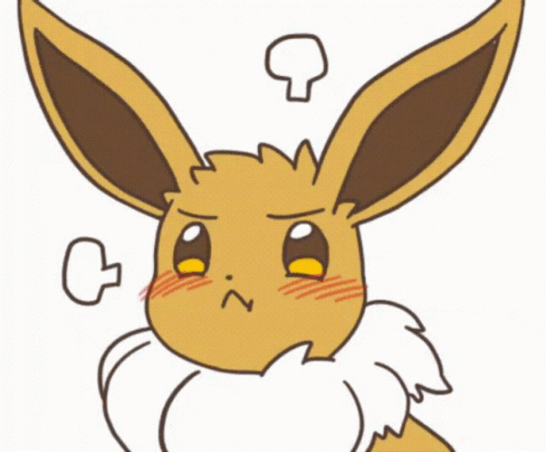 Eevee Pokemon Animated Art Cute Pissed Reaction GIF