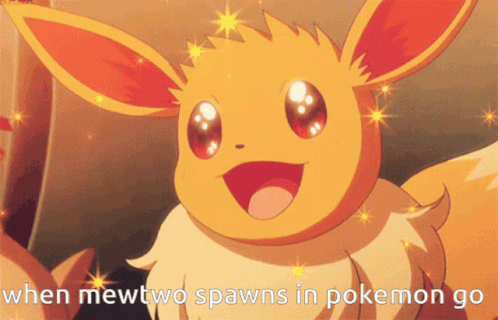 Eevee When Mewtwo Spawns Evolutions GIF