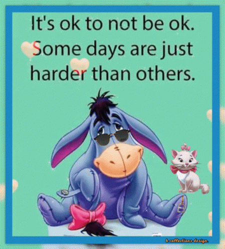 Eeyore and Marie Sitting Together