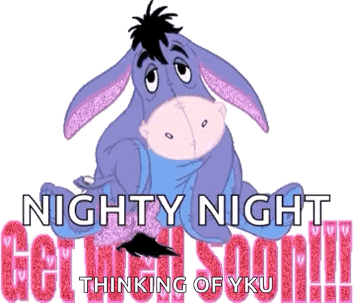 Eeyore From Winnie the Pooh Saying Nighty Night
