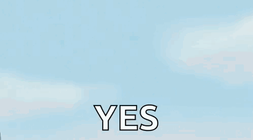 Eeyore From Winnie the Pooh Saying Yes in Blue Sky