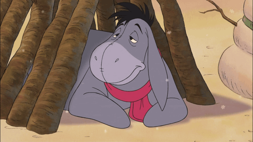 Eeyore from Winnie the Pooh with Scarf