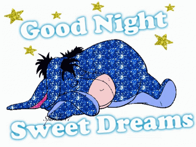 Eeyore Wishing Sweet Dreams GIF