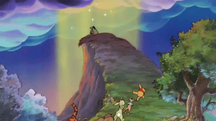 Eeyore With Winnie And Friends GIF