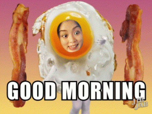 Egg And Bacon Good Morning Meme GIF