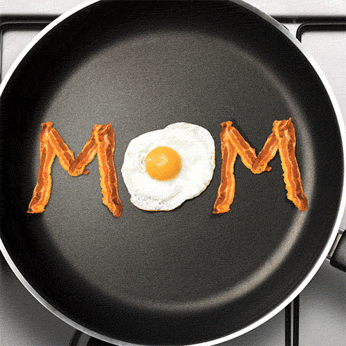 Egg Dog Bacon Forming Word Mom Wow GIF