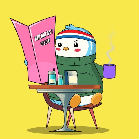 Egg Dog Bird Reading The Breakfast Menu GIF