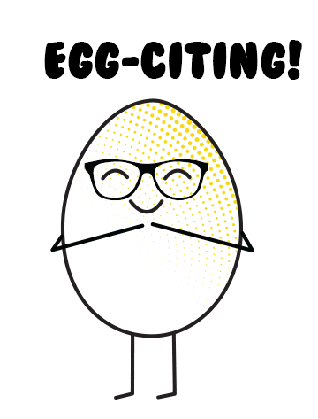 Egg Dog Raising Arms Is Egg Cited GIF