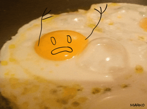 Egg Dog Sending Help Egg Yolk GIF
