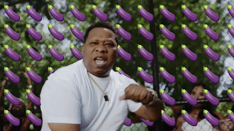 Eggplant Happy Hip Hop Dance GIF