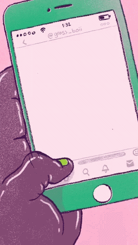 Eggplant Snake Mobile Game Animation GIF